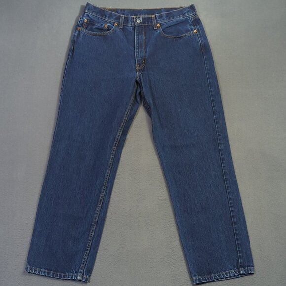 Levi's Jeans 36x32 Fits 36x30 Blue 550 Relaxed Fit Tapered Leg Denim - Picture 2 of 11